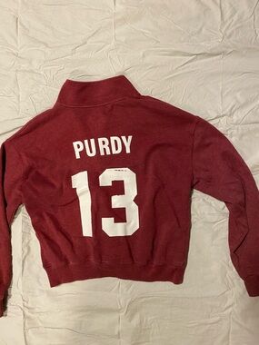 SO Half-Zip Cowl Sweater in Burgundy